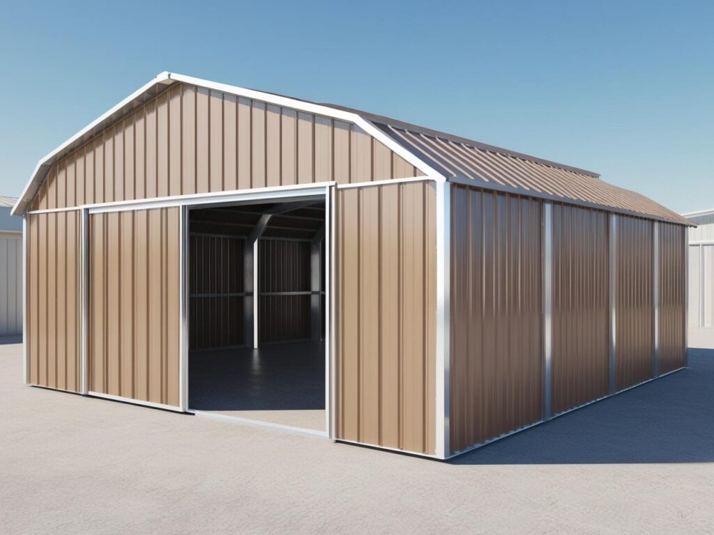 extra large steel shed